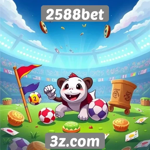 Diversidade de jogos disponíveis na plataforma 2588bet