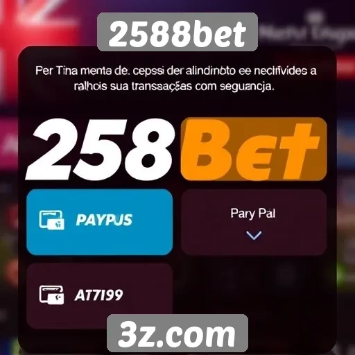 Métodos de pagamento aceitos no 2588bet