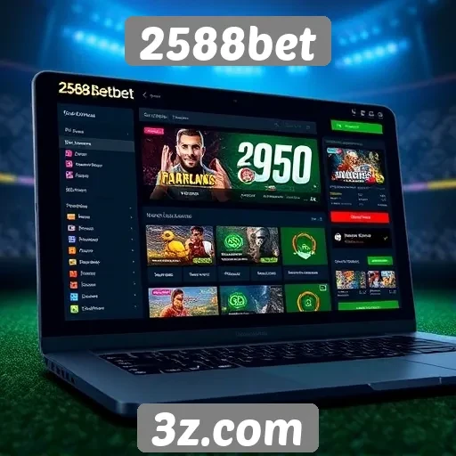 Análise da interface do usuário do site 2588bet